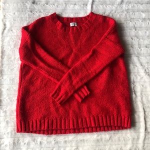 Madewell red sweater
